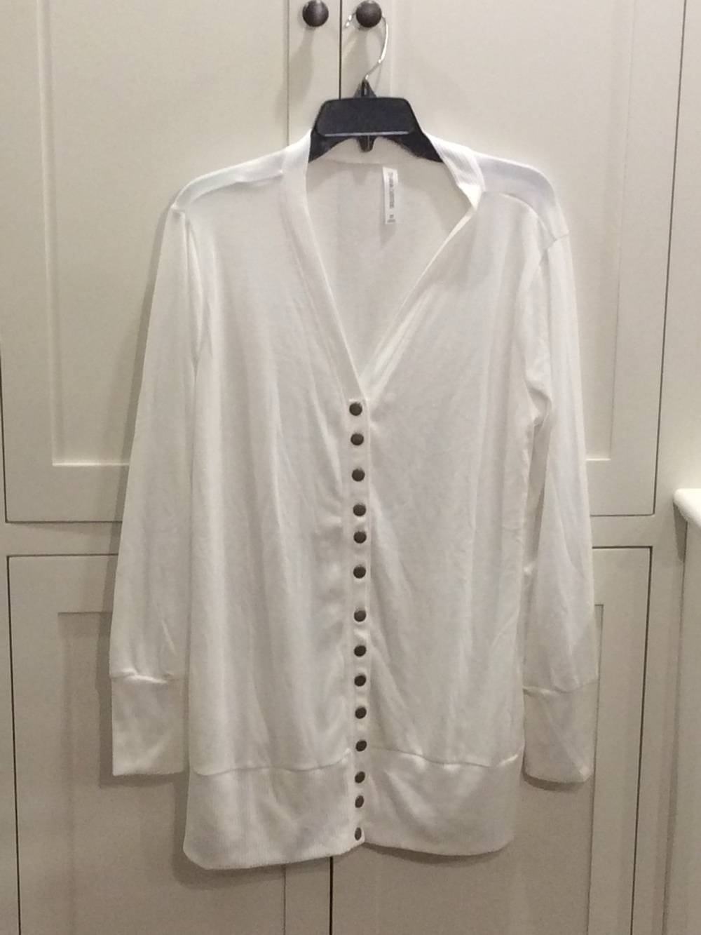 Classic White Button-Front Women's Top